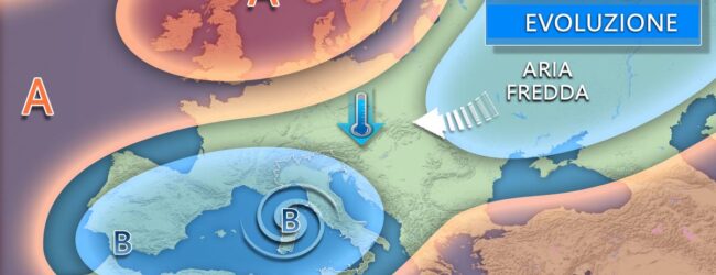 Arriva il ciclone di Natale con pioggia, neve anche a bassa quota, vento e clima più freddo