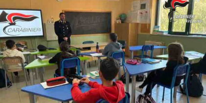 Alta Irpinia, proseguono gli incontri dei Carabinieri per la cultura della legalità e alla prevenzione dei fenomeni criminosi