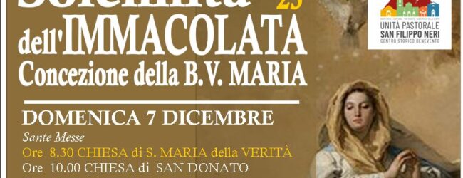 Benevento celebra l’Immacolata: festa e processione nel rione Triggio