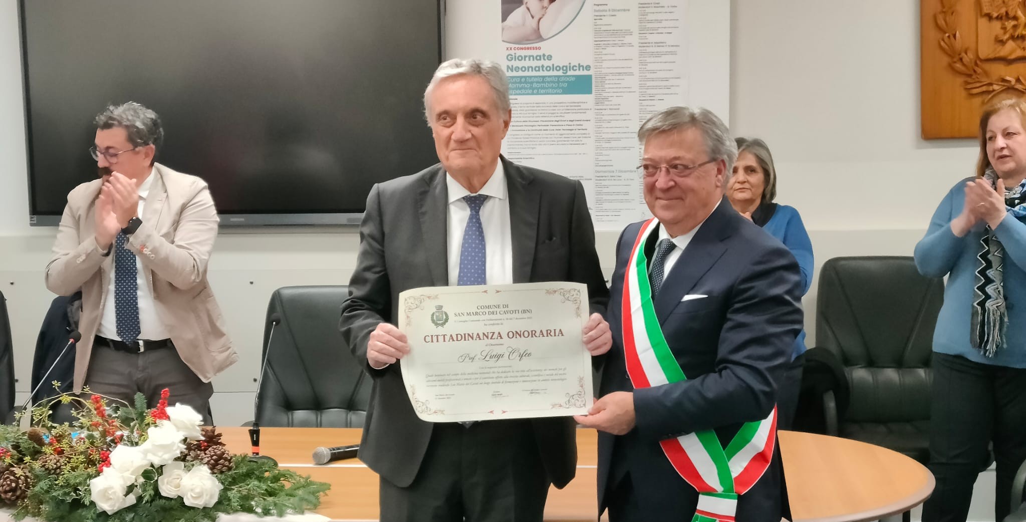 San Marco dei Cavoti conferisce la Cittadinanza Onoraria al Prof. Luigi Orfeo