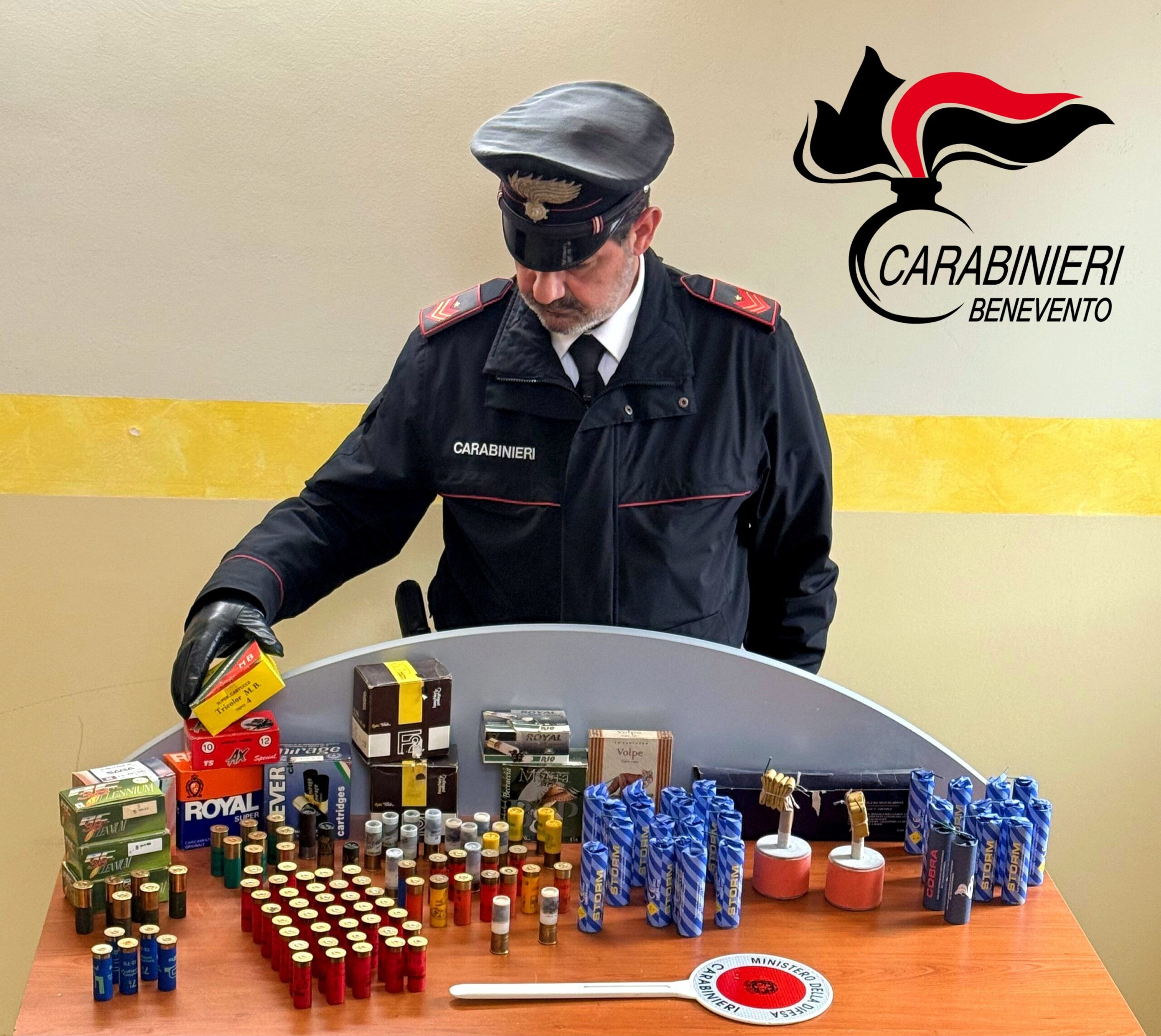 Natale sicuro nel Fortore: controlli rafforzati, sequestrati esplosivi e armi a San Bartolomeo in Galdo