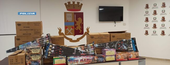 Benevento, sequestrati oltre 200 kg di fuochi d’artificio illegali: blitz della Polizia di Stato