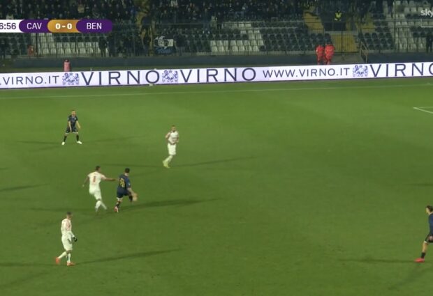 Cavese-Benevento:0-1. Decide Simonetti