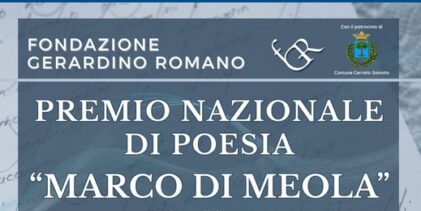 Premio nazionale di poesia “Marco Di Meola”: al via la settima edizione 2026