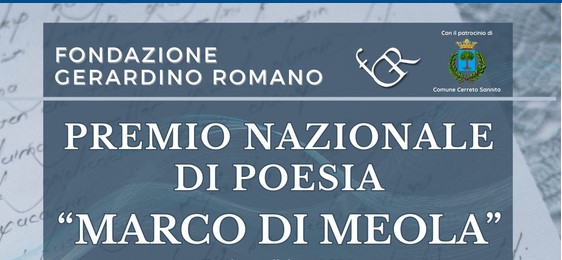 Premio nazionale di poesia “Marco Di Meola”: al via la settima edizione 2026
