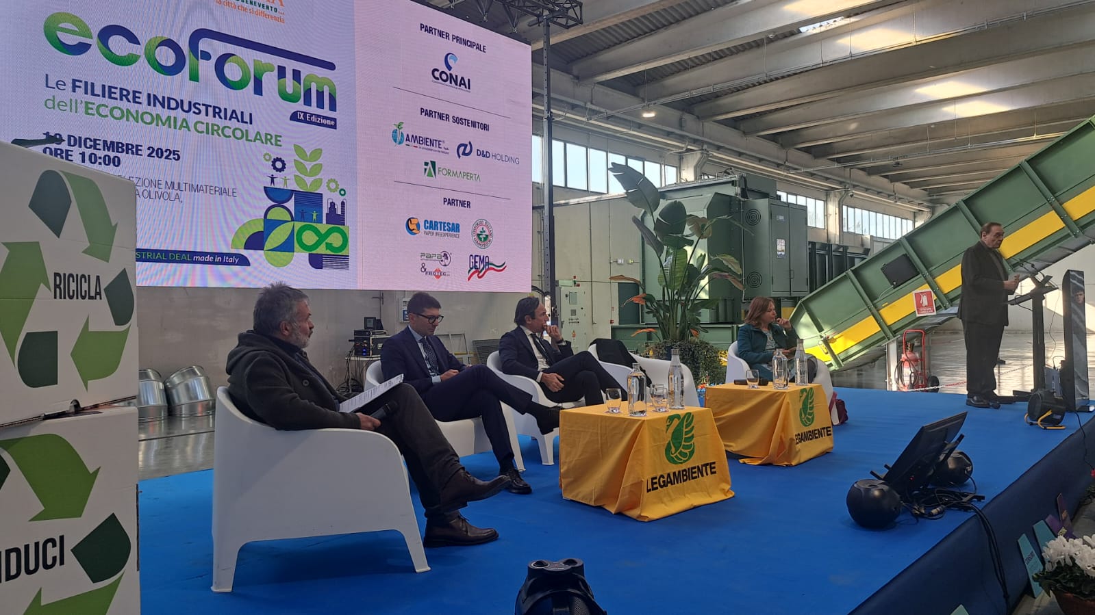 A Benevento presentato il Dossier “Comuni Ricicloni 2025”: Asia e Legambiente insieme per l’economia circolare