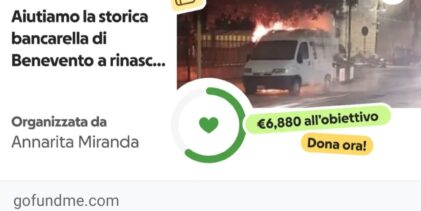 Benevento, la comunità si mobilita per far rinascere la storica “bancarella” distrutta da un incendio