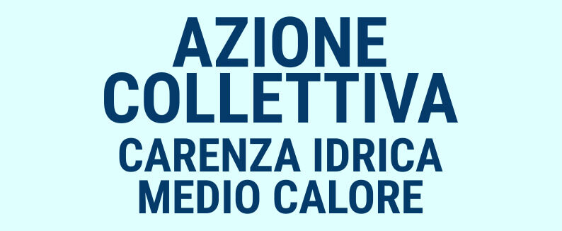 Carenza idrica, “meglio tardi che mai”: scatta l’azione collettiva dei cittadini