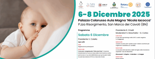 Ospedale San Pio, dal 6 all’8 Dicembre le “Giornate Neonatologiche”