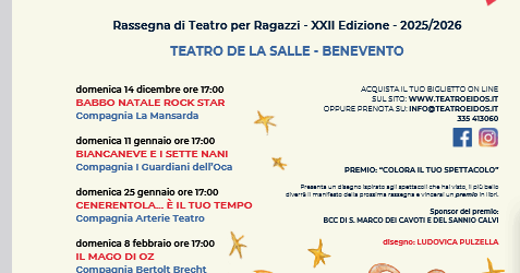 Al via la XXII edizione de “Il paese dei sogni” al Teatro De La Salle