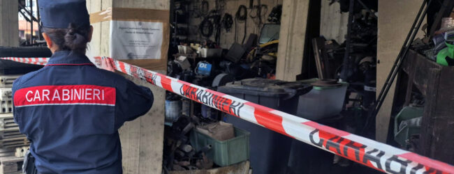 Monteforte Irpino, titolare di officina meccanica nei guai per gestione illecita di rifiuti: 25 metri cubi di rifiuti pericolosi sequestrati