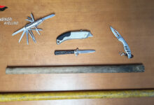 Solofra (AV): 65enne denunciato dai Carabinieri per porto abusivo di armi od oggetti atti ad offendere