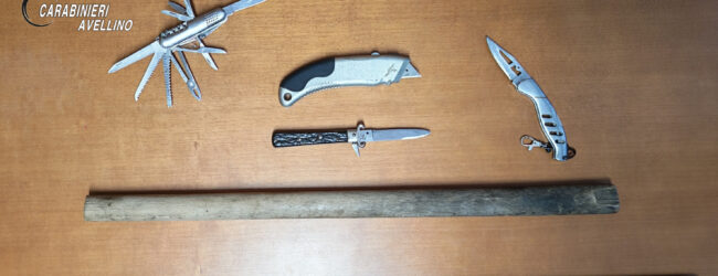 Solofra (AV): 65enne denunciato dai Carabinieri per porto abusivo di armi od oggetti atti ad offendere