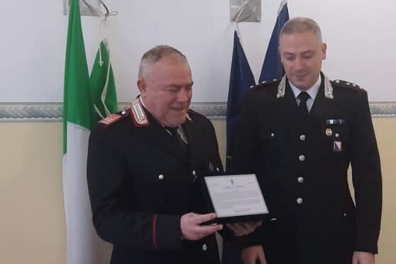 L’Arma saluta il Luogotenente Carica Speciale Giuseppe Petrone