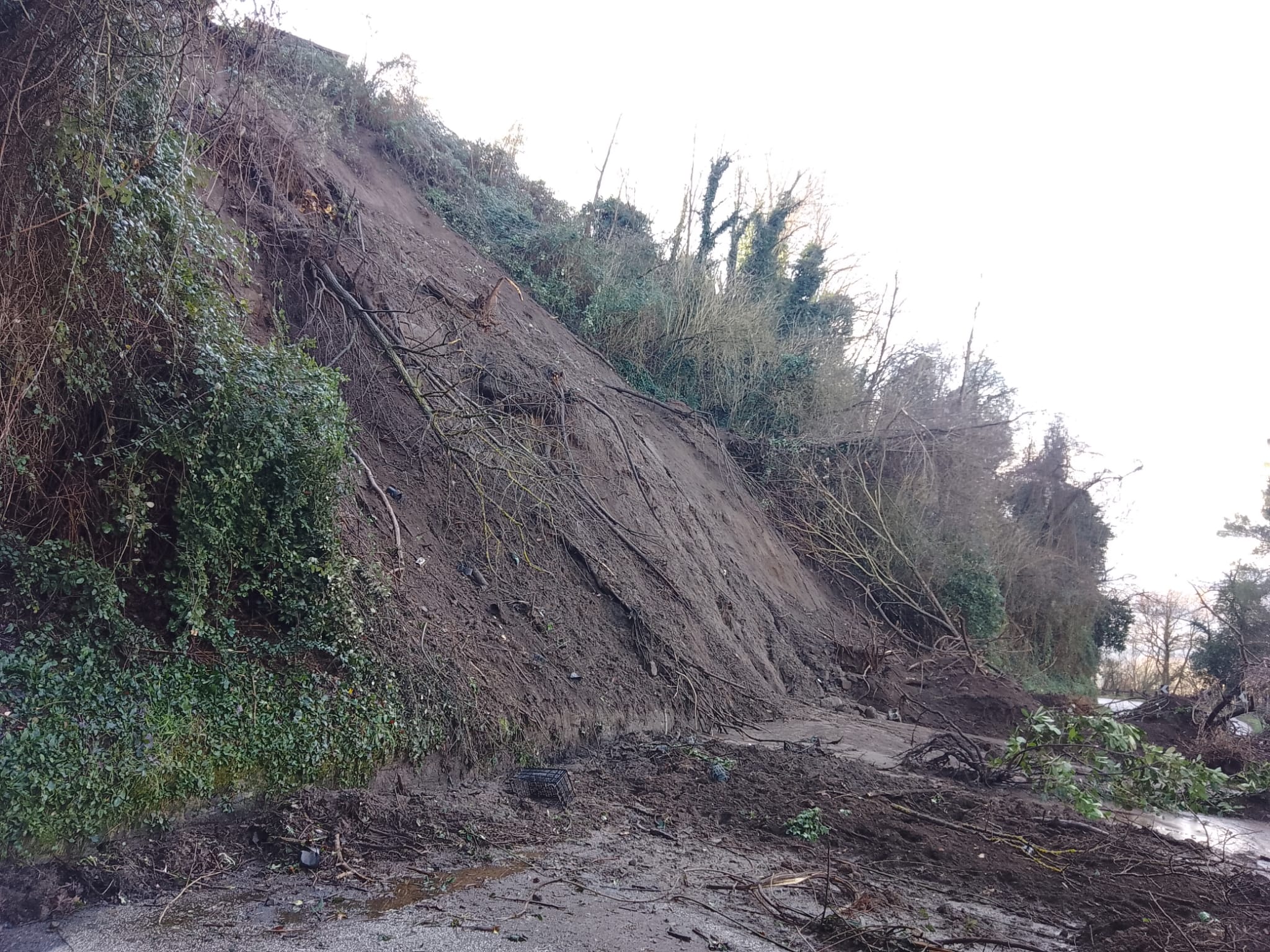 Frana Pagliara, domani mattina sopralluogo dei tecnici della Provincia