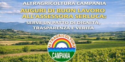 Altragricoltura Campania: auguri di buon lavoro alla Assessora Serluca