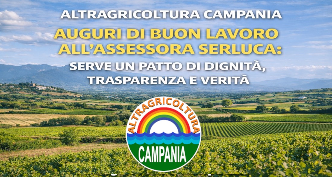 Altragricoltura Campania: auguri di buon lavoro alla Assessora Serluca