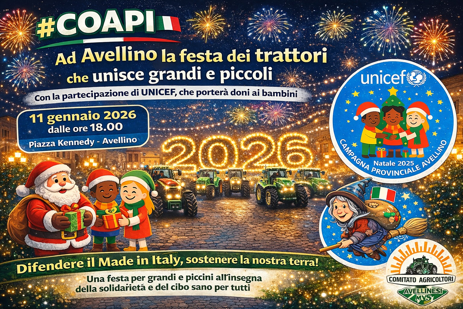 #COAPI: Ad Avellino la festa dei trattori che unisce grandi e piccoli, con la partecipazione di UNICEF