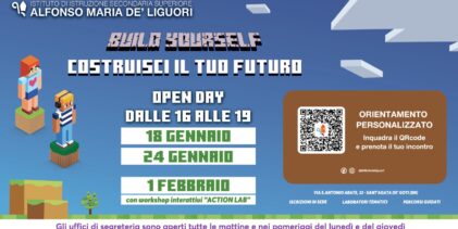 “Missione Futuro”: al de’ Liguori di Sant’Agata, Open Day con laboratori interattivi e iscrizioni sul posto
