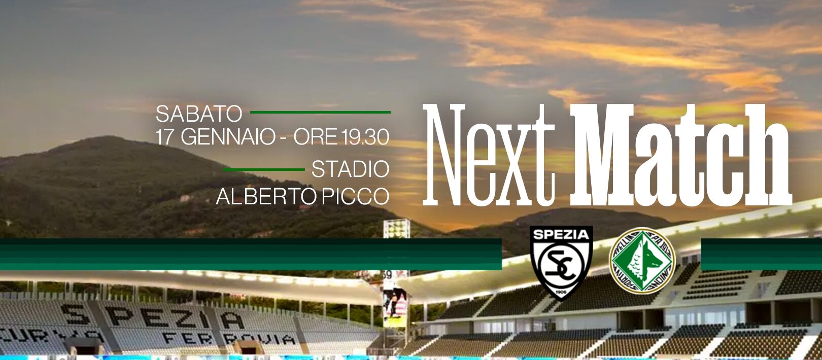 Spezia-Avelino: al via la prevendita per il settore ospiti dello stadio “Picco”