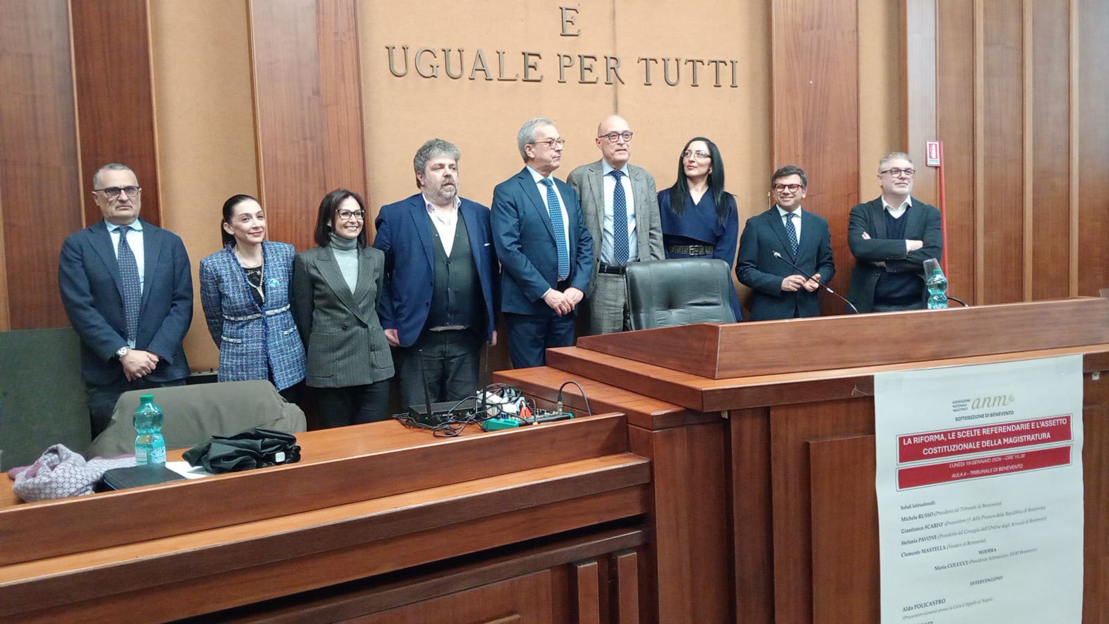 Separazione carriere giudici, si e no a confronto in Tribunale