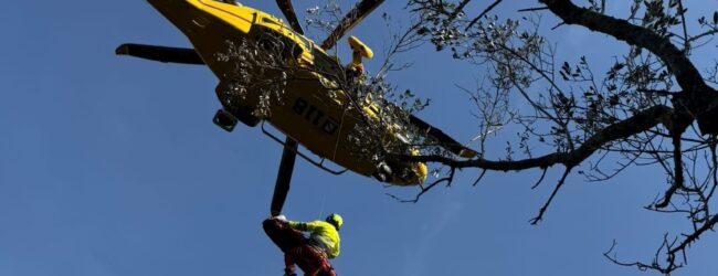 Eboli, escursionista 51enne soccorso dal Soccorso Alpino dopo incidente boschivo