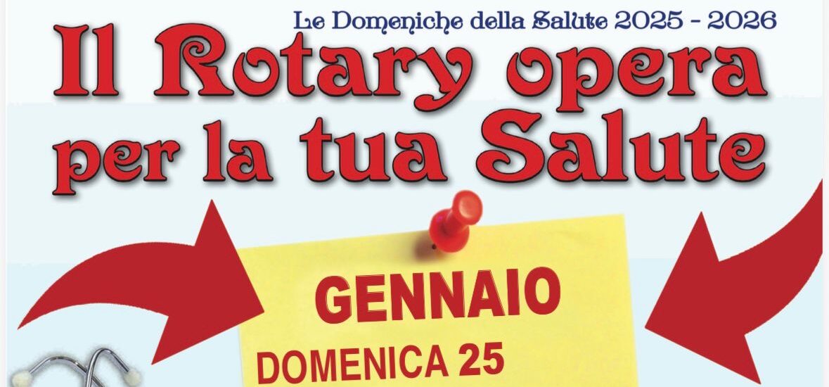 Rotary, proseguono gli appuntamenti con le Domeniche della Salute
