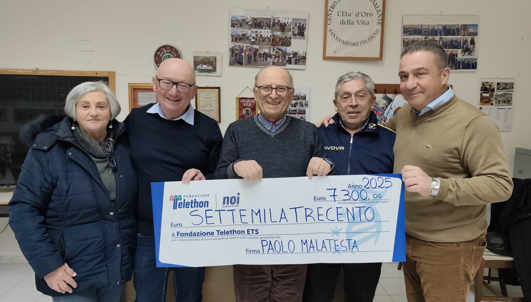 Malattie genetiche rare raccolta Telethon a San Salvatore Telesino ha superato 7.000 euro.