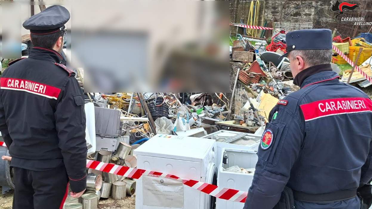 Alta Irpinia: Controlli ambientali dei Carabinieri, denunciato un imprenditore e sequestrata area con 20 metri cubi di rifiuti speciali.