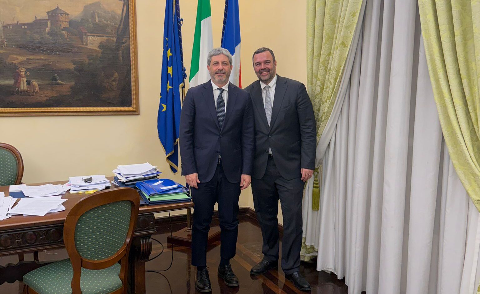 Pellegrino Mastella incontra il Presidente Fico: confronto su aree interne e Corso di Laurea in Medicina a Benevento