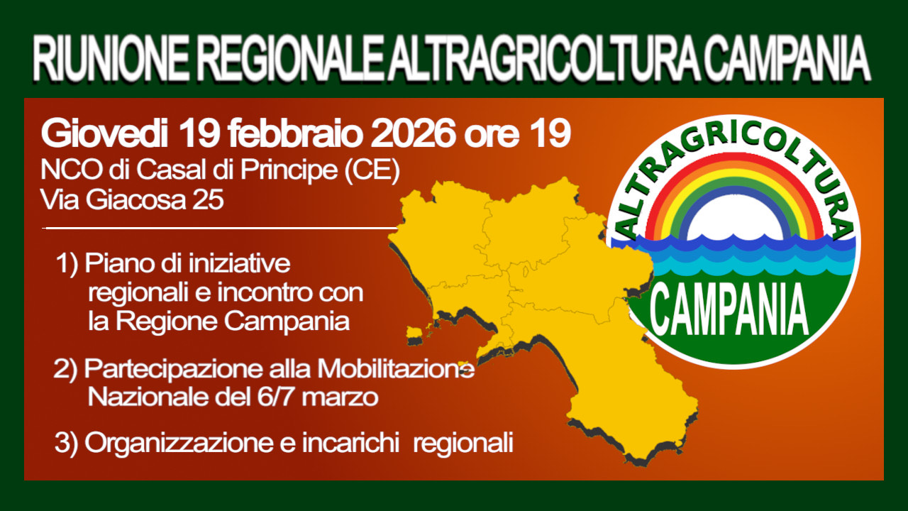 Riunione regionale di Altragricoltura in Campania. Obiettivo: rilanciare le attività produttive