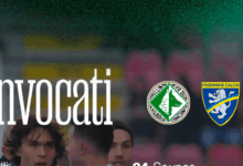 Avellino-Frosinone: i convocati di mister Raffaele Biancolino
