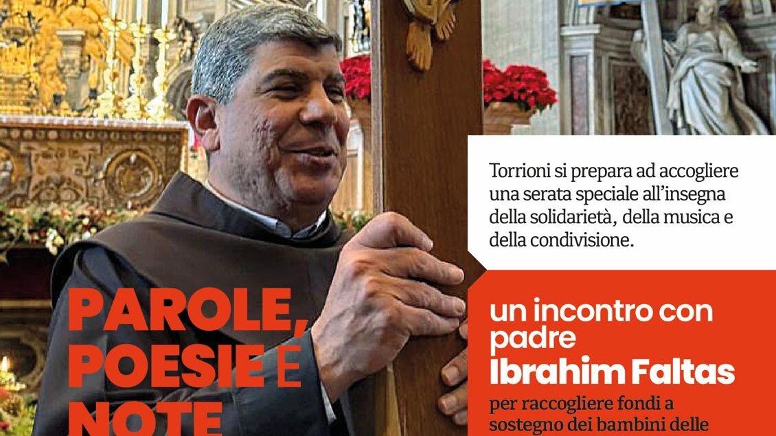 Torrioni accoglie Padre Ibrahim Faltas: “Parole, poesie e note” per sostenere i bambini della Terra Santa