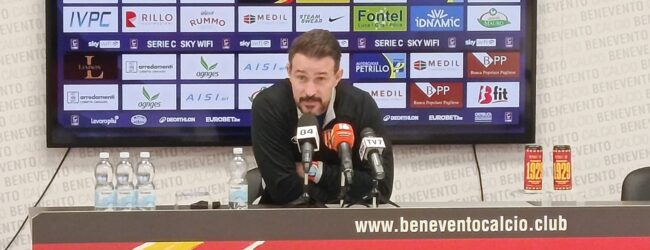 Benevento, Floro Flores: “Qui si pensa al noi. La stanchezza è un alibi, vince chi ha più voglia”