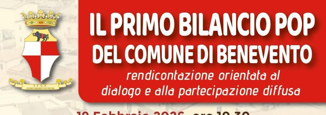A Palazzo Paolo V il convegno sul primo Bilancio Pop del Comune di Benevento