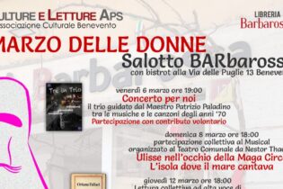 Culture e Letture Aps, a Benevento al via il “Marzo delle Donne”