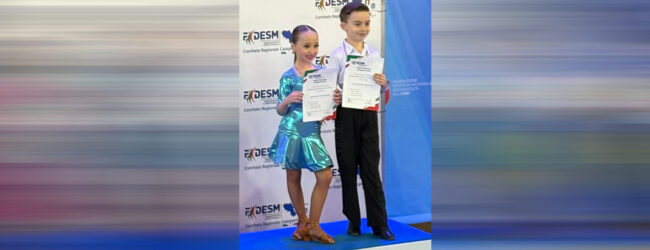 Danza sportiva, i piccoli sanniti Alexander Di Rubbo e Barbara Sorice conquistano il titolo regionale
