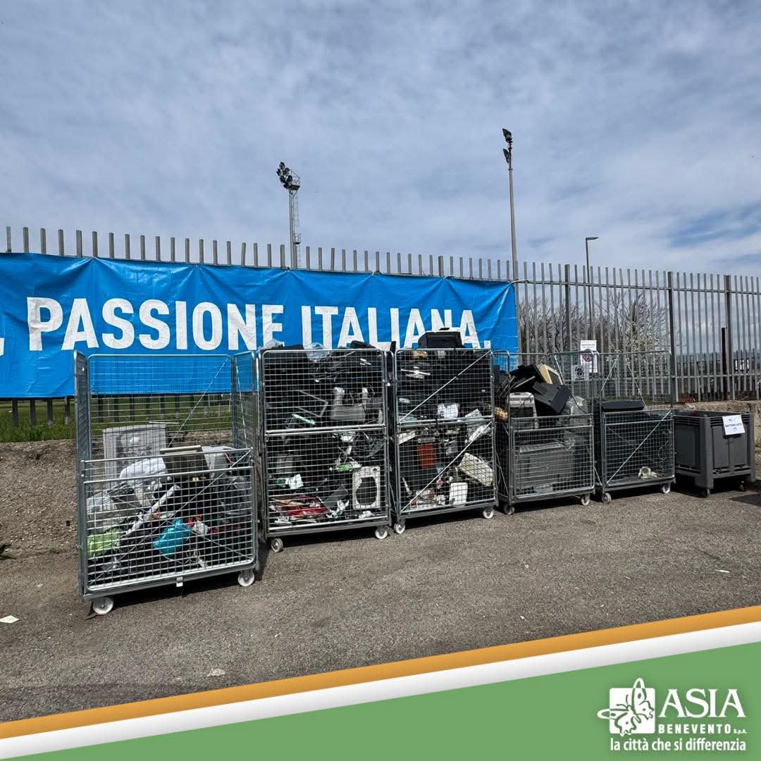 Raccolta rifiuti a Benevento: grande successo per la terza giornata del Raee