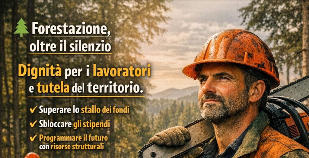Forestazione, il sindacato: “Il silenzio non è una risposta, siamo in prima linea per i lavoratori idraulico-forestali”