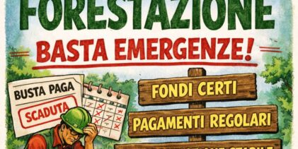 Forestazione: servono fondi strutturali e stipendi certi. Basta emergenze
