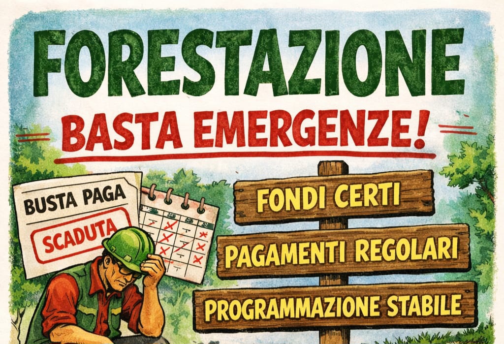 Forestazione: servono fondi strutturali e stipendi certi. Basta emergenze