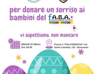 “L’Uovo del Cuore”: a Benevento la solidarietà scende in campo per i bambini dell’associazione F.A.B.A.