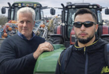 Pasquale e Federico con i trattori insieme ad artigiani, pescatori e agricoltori dalla Campania a Roma