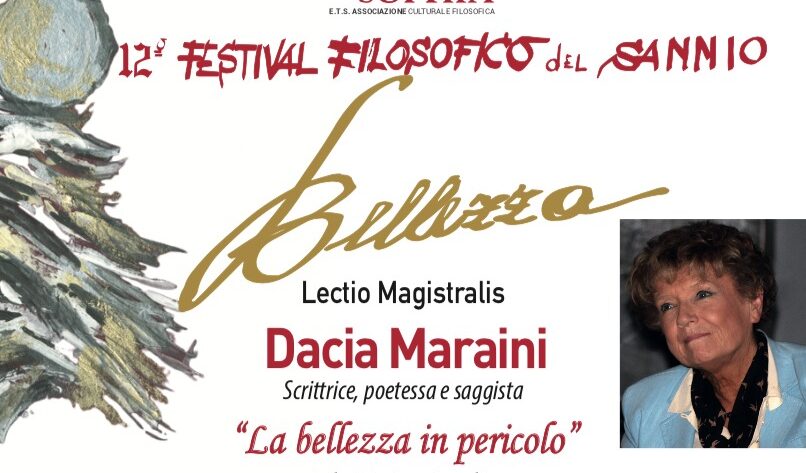 Benevento, al via il 12&deg; Festival Filosofico del Sannio: lectio magistralis  di Dacia Maraini su &ldquo;La bellezza in pericolo&rdquo; - Lab TV Lab TV