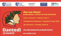“Noi con Dante”: maratona di lettura al Teatro Romano di Benevento per il Dantedì