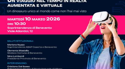 Il dinosauro Ciro in realtà aumentata, un viaggio nel tempo da vivere il 10 marzo a Benevento