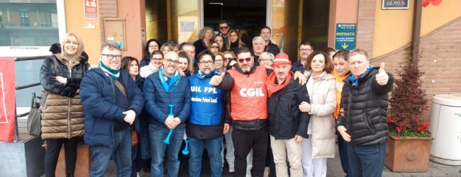 Sit-in dei sindacati alla Clinica Gepos di Telese Terme per il rinnovo dei contratti