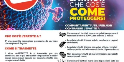 Epatite A, stop ai frutti di mare crudi: ordinanza urgente del Comune di Montesarchio
