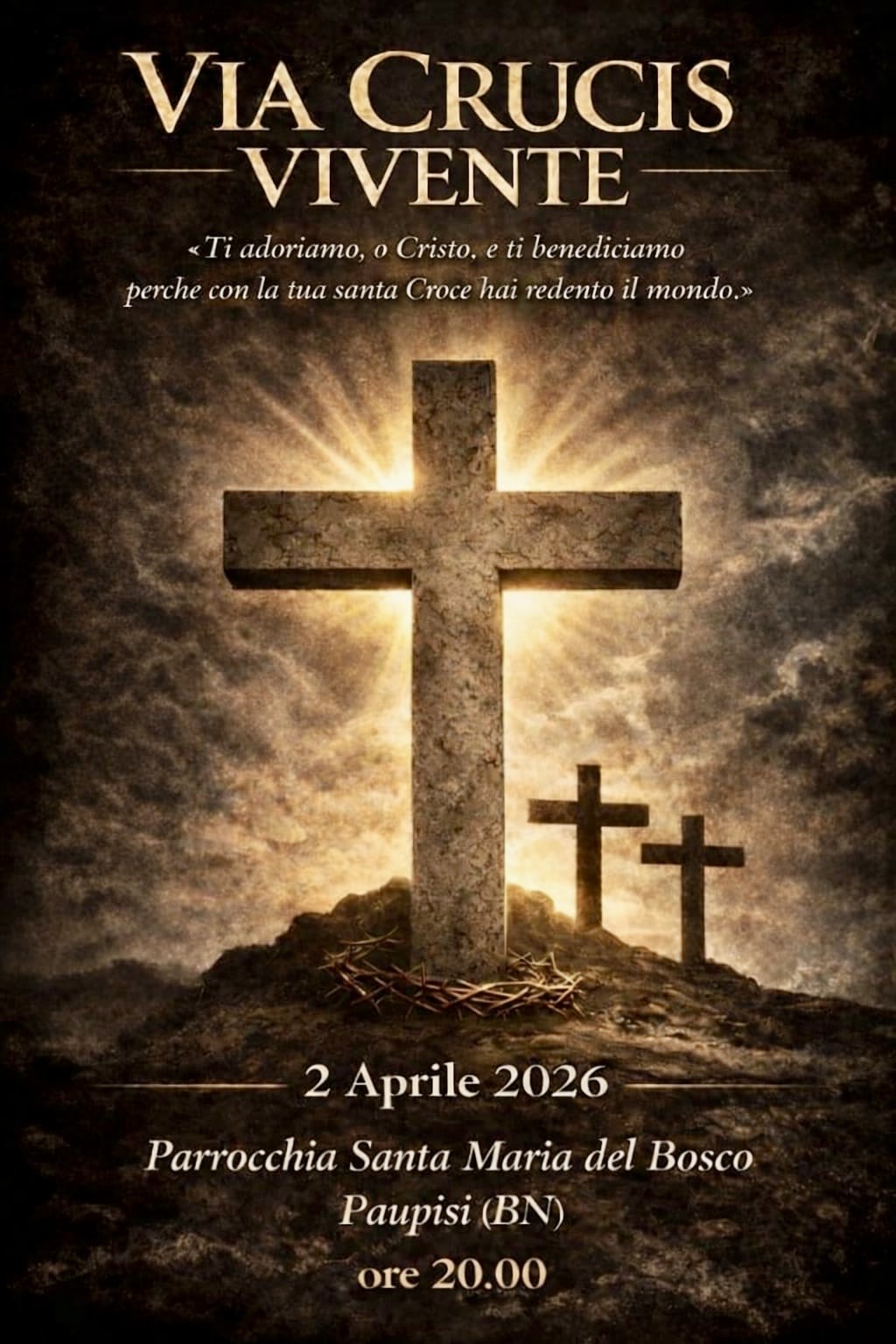 Paupisi, la fede che prende vita: torna la Via Crucis Vivente tra le strade del paese