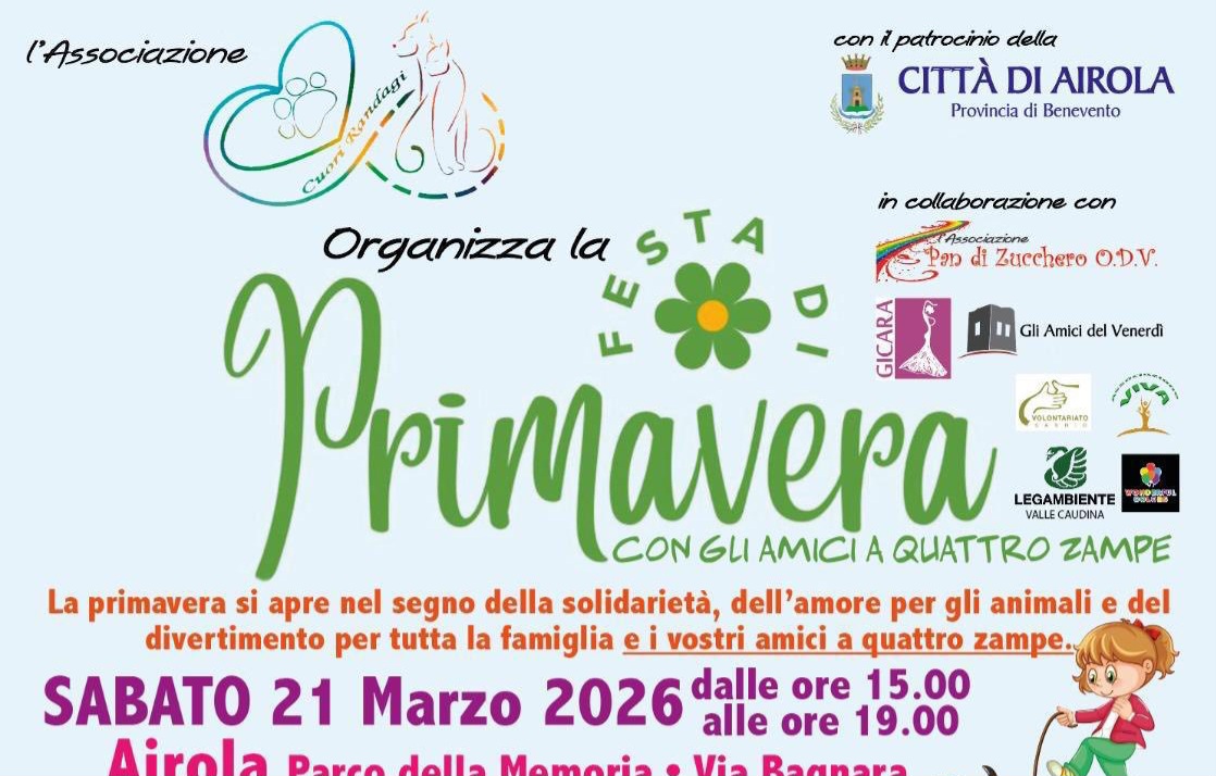 Le associazioni del territorio organizzano la l’iniziativa “Festa di Primavera con gli amici a quattro zampe”